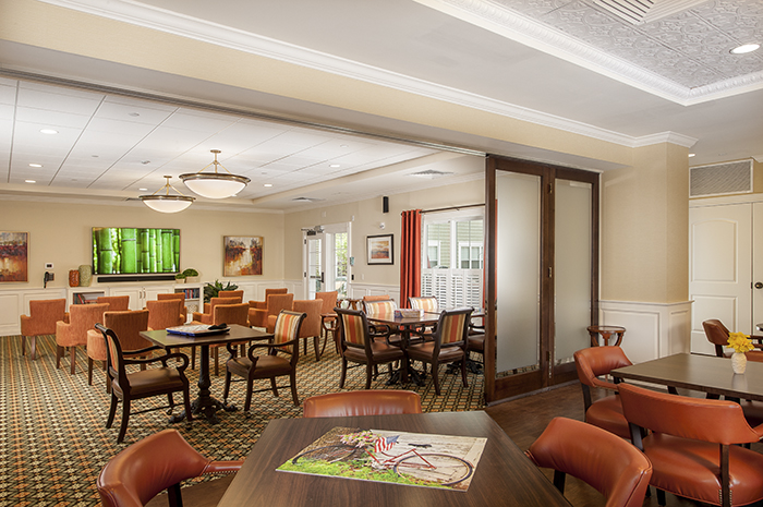 Brightview on New Canaan Activity Room - Connecticut Senior Living